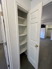 View of linen closet