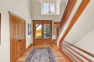 Beautiful Hickory Floors and Copper Railings