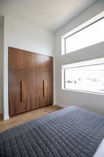 Bedroom featuring hardwood / wood-style flooring