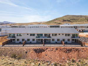 Exterior space featuring a mountain view
