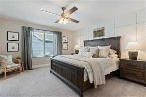 Spacious master bedroom with a fully REMODELED en-suite bathroom.