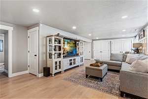 Huge family room downstairs, great for movie nights