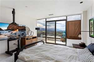 Master Bedroom, Slider to balcony, Mountain Views