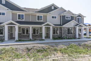 View of front of home with a porch