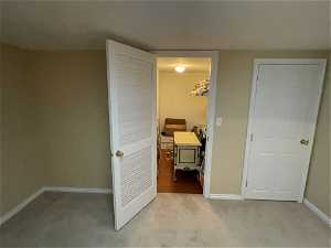LARGE BASEMENT BEDROOM #4 WITH WALK IN CLOSET AND STORAGE CLOSET!!
