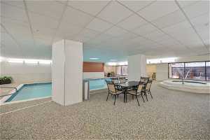 Newly renovated shared salt water pool and spa