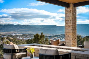 View of mountain background