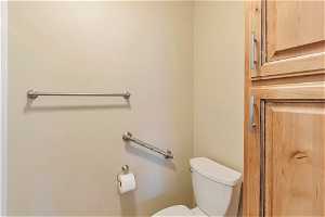 Primary Bathroom with grab bars.