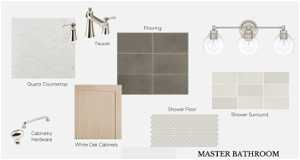 Interior Design Board for Master Bathroom