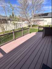 Deck with a yard