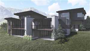Rendering of residence designed for property. Plans available.