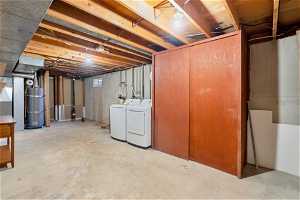 Large laundry room with tons of storage. Brand new washer and dryer...never been used included