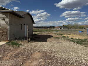 trailer/equipment storage and side yard