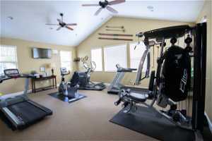 Work out room in Clubhouse