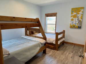 Bedroom with LVP floors