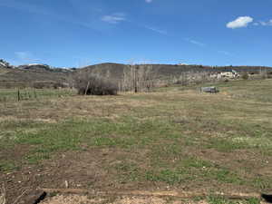 Mountain view with a rural view