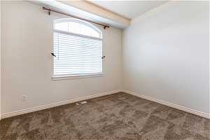 Bedroom with a wealth of natural light and carpet flooring
