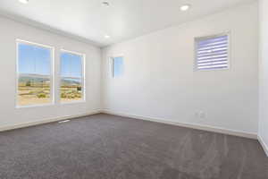 View of carpeted empty room