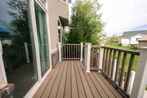 Trex deck from kitchen/informal dining area