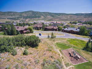 Bird's eye view featuring a mountain view