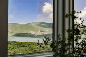 Water view with mountains