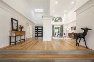 Spacious entry with formal dining room