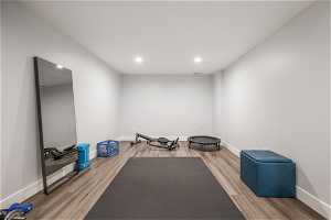 Work out room that could be used a non-conforming bedroom