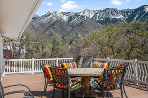 Step outside onto this Deck from formal dining and kitchen