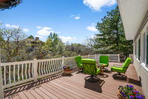 Step Outside onto this deck from the Family Room