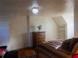 Bedroom 1 with built-in shelving and great natural lighting