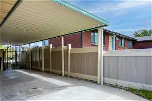 Very Sturdy Carport structure beside the Garage!