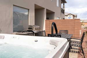 View of patio / terrace with grilling area