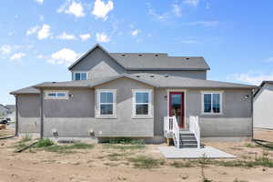 View of rear view of property