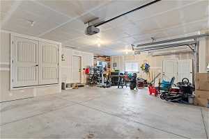 3 car garage with a garage door opener