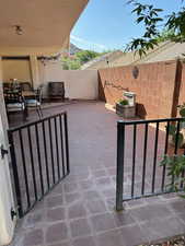 Balcony featuring a patio area