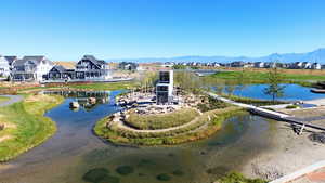 Aerial view of Daybreaks watercourse