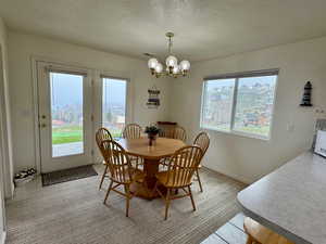 Dining area featuring a wealth of natural light