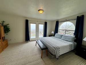 Carpeted bedroom