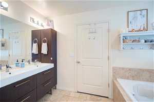 MASTER BATHROOM WITH DOUBLE SINKS