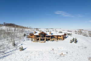 Aerial view of property and surrounding area