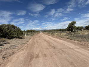 View of street with a rural view