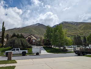 View of the street from the home