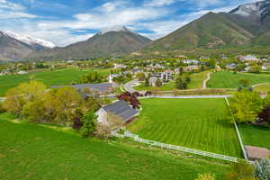 Mountain view featuring a rural view