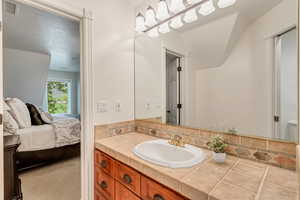 Bathroom featuring large vanity