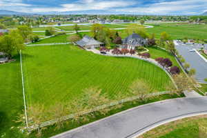 Aerial view featuring a rural view