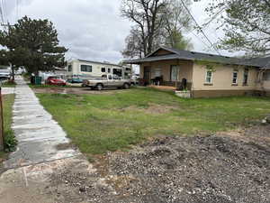 South view of the Original house at the front of the lot.