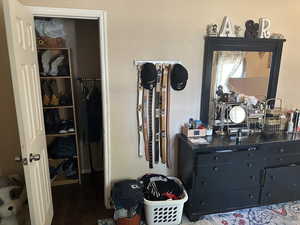 Bedroom #3 at the Old House building #1  featuring a closet and wood-type flooring