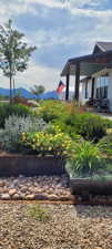 Expansive perennial flowerbed