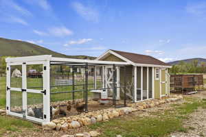 Spacious Chicken Coop with Run