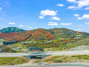 Deer Valley Gondola north tunnel with Deer Crest and Deer Valley in background